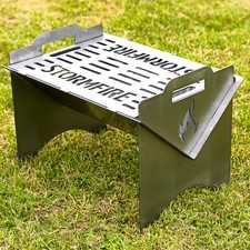 Flat-Pack Fire Pit & BBQ Grill