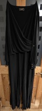 Lipsy Woman's Long Sleeve Jumpsuit, Black, Size 16