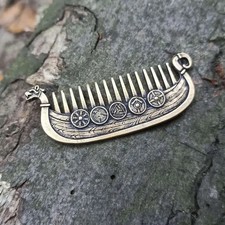 beard comb Drakkar, bronze