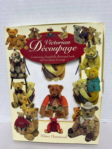 Victorian decoupage teddy - victorian,