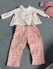 Baby Girls 4-6 Months Mayoral Outfit Jacket Trousers & Top 