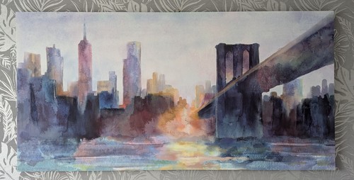 Painting brooklyn bridge ny - painting,