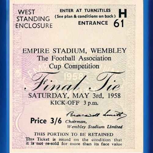1958 bolton wanderers - wanderers, v