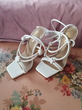 White Strappy EGO Heels Size 3 Brand New
