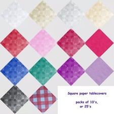 SQUARE PAPER TABLECOVER TABLE