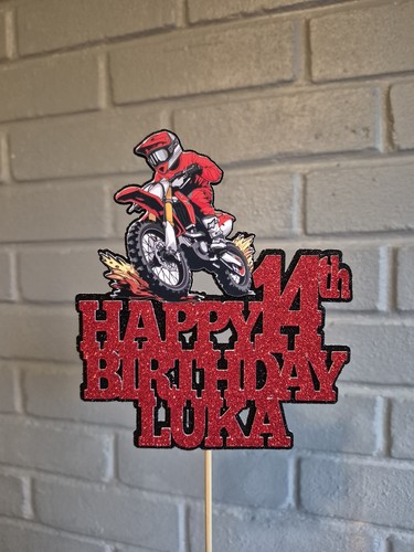 Personalised motocross cake