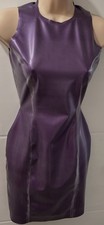 Latex Mini Dress Back Zip Size