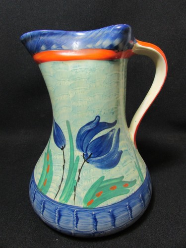Myott hand painted jug 1930s - myott, c.1930s
