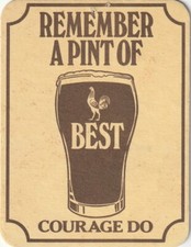 BEER MAT - COURAGE BREWERY -