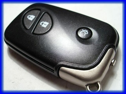 New button key fob - key, case
