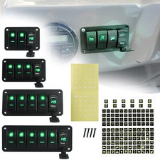 2/3/4/5 Gang Green LED Light 2