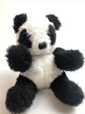 Vintage Jenny Atkin Panda Teddy Bear Seated  10"