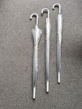 Set Of 3  Clear Domed