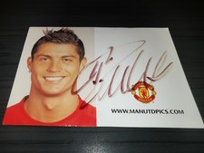 Cristiano Ronaldo hand signed