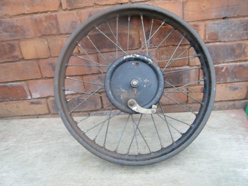 Prewar motorcycle wheel ajs - prewar?,