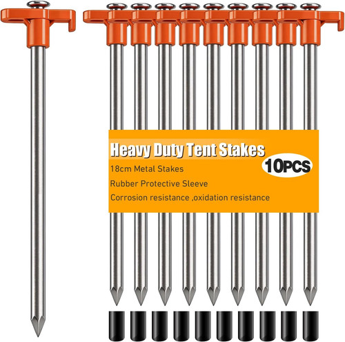 10pcs tent stakes heavy - heavy, duty
