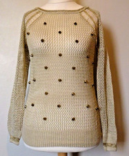 Sheer Knit Spiked Sweater