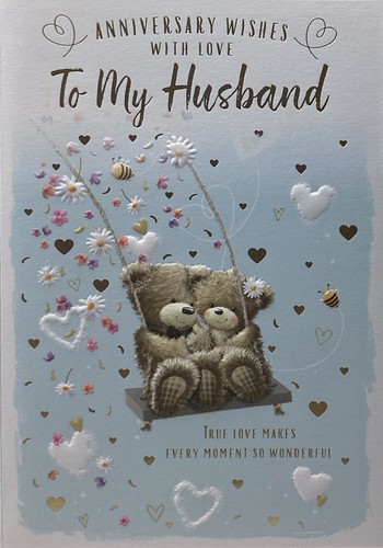 Husband anniversary card cute - anniversary,