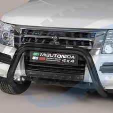Mitsubishi Shogun/Pajero 2015-2021 Black Coated Bull Bar