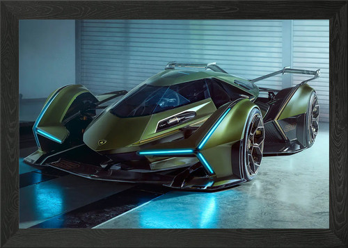 Super car lamborghini - super, framed