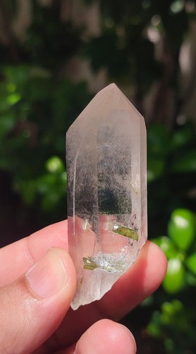 Natural quartz with green - quartz,