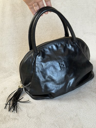 Vintage fendi black - black, leather