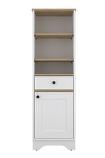 Light Oak and White 1-Drawer