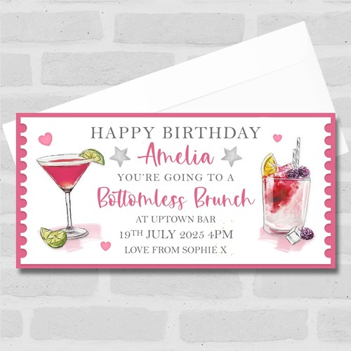Bottomless brunch gift pink - brunch,
