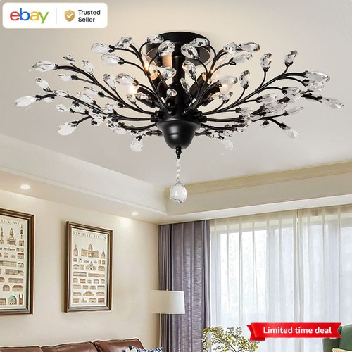 Vintage crystal chandelier 5 - crystal,