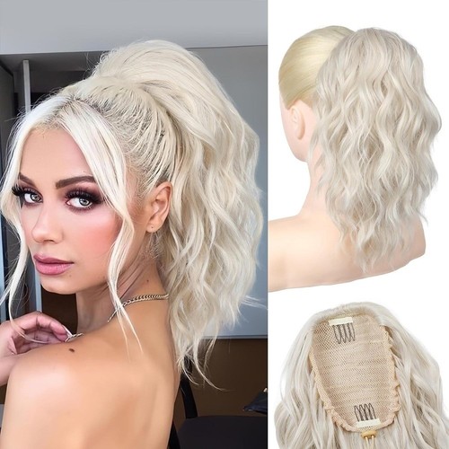 String ponytail synthetic clip - string,