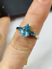 TJC silver,blue topaz and