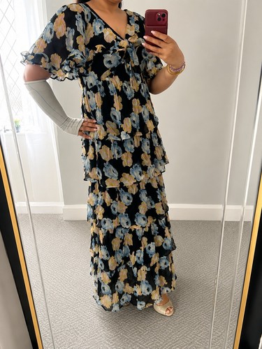 Floral tiered maxi - m&s,