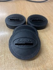 Black LR - Wheel Hub Centre Cap Set X4 Discovery 2 TD5 Boottune LAND ROVER