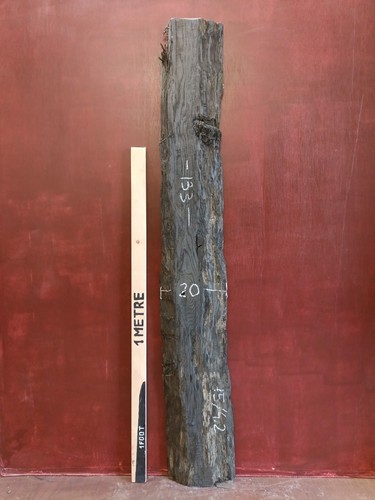 Bog oak board 133x20cm - board, waney