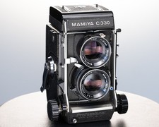 Mamiya C330 Professional  TLR Medium Format Camera W/ Blue Dot 80mm F2.8 Lens