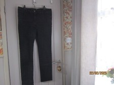 LADIES   NEW BLACK GOKX  JEANS  SIZE 18 L    33  INCH LEG
