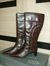 Ladies Leather sally O'Hara  Dark Brown Knee High Boots  Size 7 