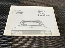 Ford Zodiac Mk1V handbook in