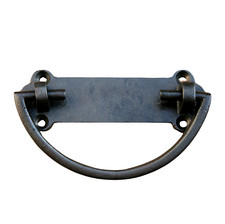 Pull Handle. Cast Iron, Black, Cabinet, Drawer, Door, Cupboard, Drop Handle.