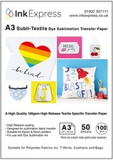 100gsm A3 Subli-Textile High