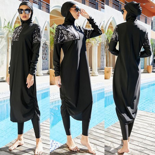 3pcs muslim women swimsuit - 3pcs,