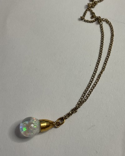 Vintage floating opal pendant - vintage,