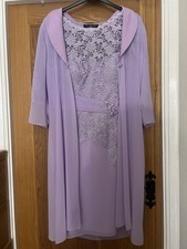 Veni Infantino Mother Of The Bride Lilac Dress With jacket Size 14