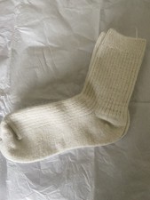 Thick Ivory Cashmere Socks