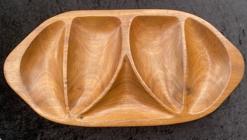 Vintage mcm monkey pod wood - mcm,