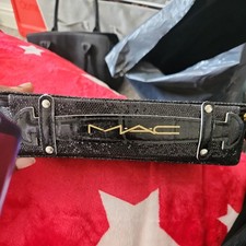 MAC Cosmetics Black Glitter Makeup Bag  Cosmetic Case Holiday Small