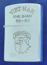 US Army 101st Air Borne Division Khe Sanh 1966-1967 Vietnam Zippo Lighter Z14