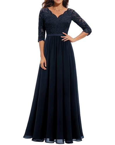 Womens formal lace neck - lace, v