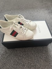 Gucci White Leather Sneakers
