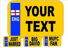 Personalised Motorcycle Novelty Fun Metal Licence Number Plate Motor Bike Plates